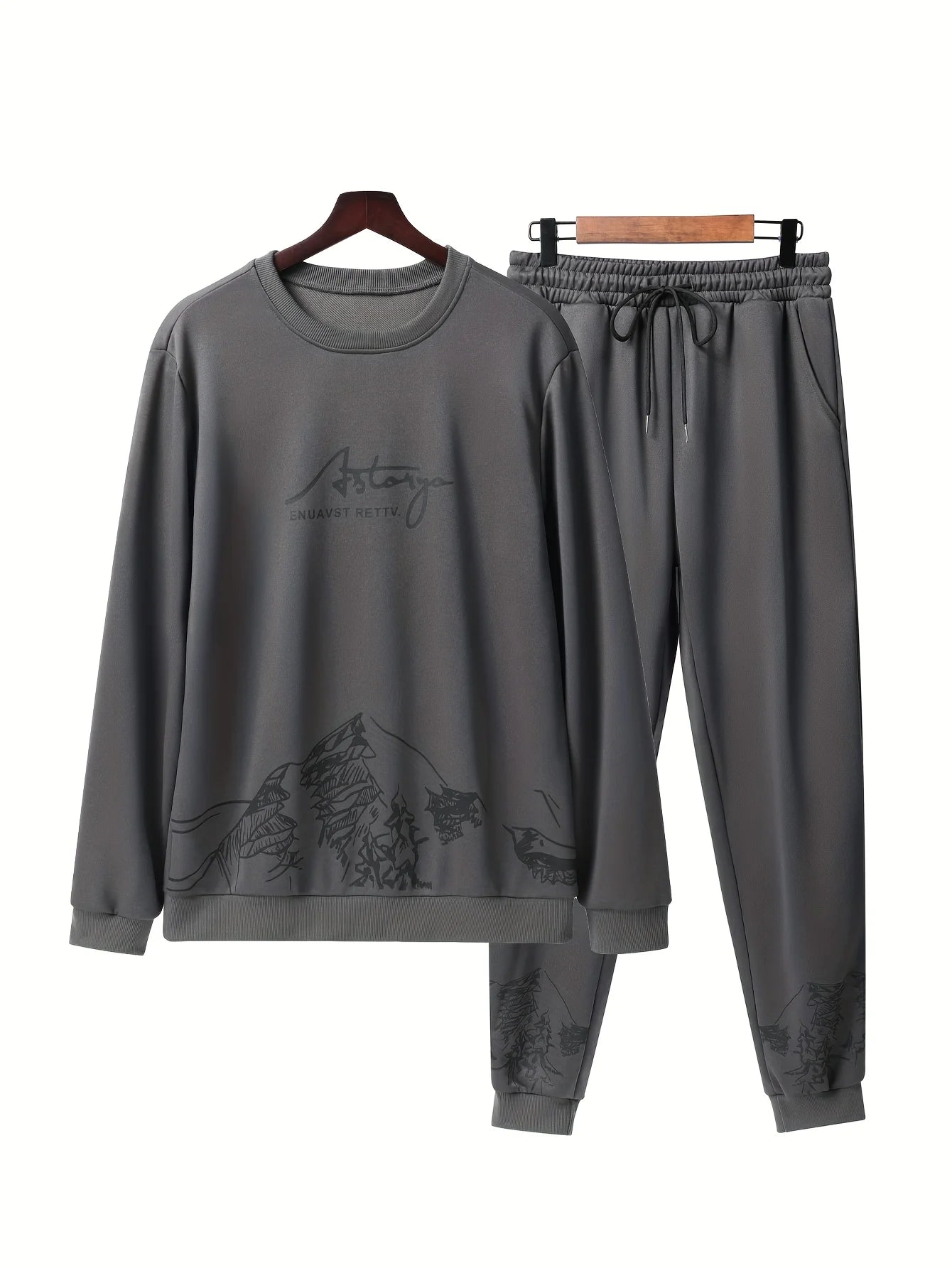 Sports suit for men, spring and autumn hoodie, autumn casual men's wear, paired with one set