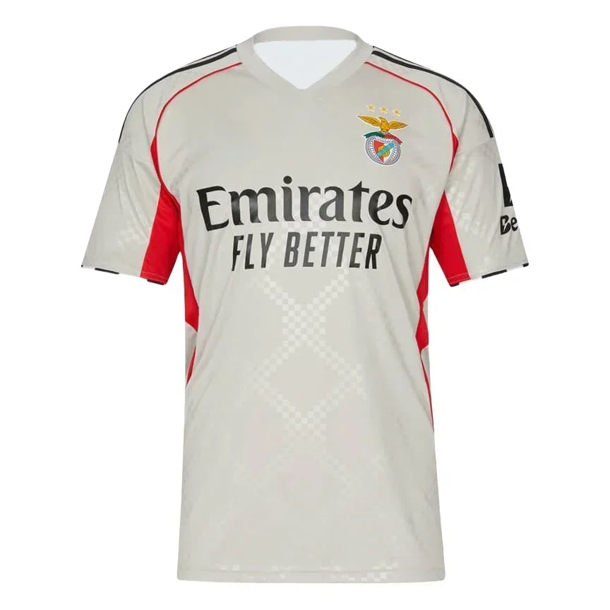 Camiseta de fútbol masculino en casa de benfica, portugal, camiseta de entrenamiento de fútbol seco rápido, novedad 2025